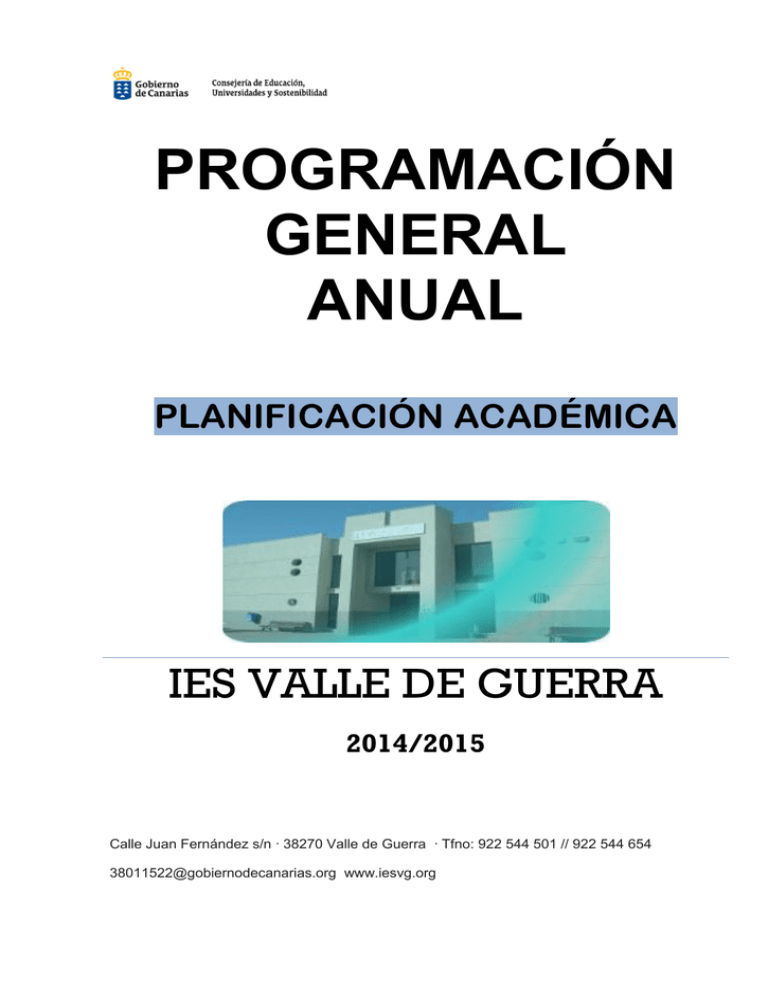 Programación General Anual