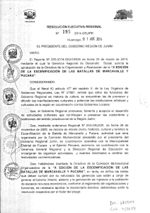 Huancayo, 0 7 ABR 2016 - Gobierno Regional de Junín