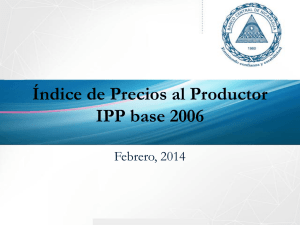 Índice de Precios al Productor IPP base 2006