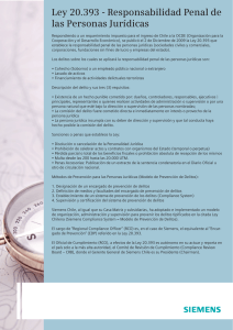 Ley 20.393 - Responsabilidad Penal de las Personas Jurídicas