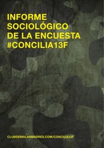 informe sociológico de la encuesta #concilia13f