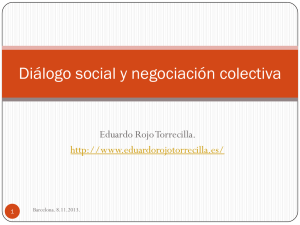 Diálogo social y negociación colectiva