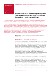 legislativo y políticas públicas El fomento de la juventud participativa