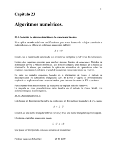 Algoritmos numéricos