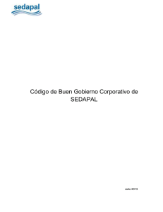 Código de Buen Gobierno Corporativo de SEDAPAL