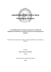 UNIVERSIDAD DE COSTA RICA Facultad de Derecho