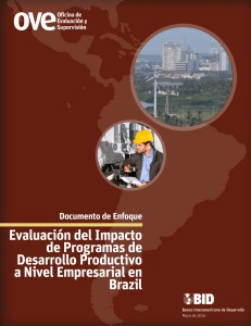 Evaluación del Impacto de Programas de Desarrollo Productivo a