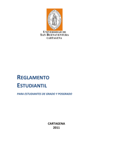 Reglamento Estudiantil - Universidad de San Buenaventura
