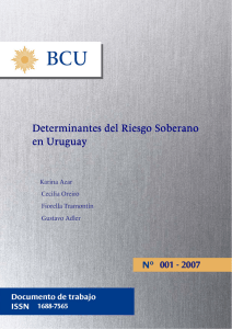Determinantes del Riesgo Soberano en Uruguay