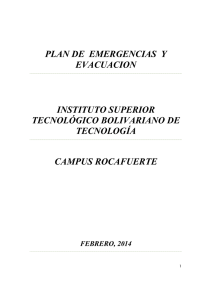 Plan de Emergencias I.S.T. Bolivariano Campus Rocafuerte