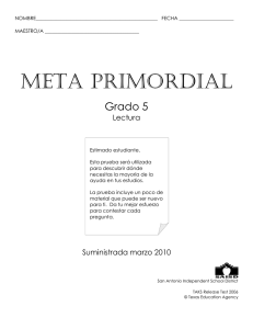 meta primordial - San Antonio ISD