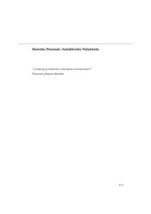 ¿Cuánta dosis de jurisdicción voluntaria necesitamos?