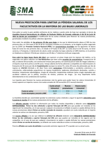 nueva prestación para limitar la pérdida salarial de los