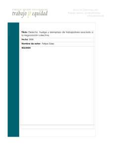 Título: Derecho huelga y reemplazo de trabajadores asociado a la