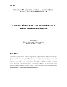 Econometría espacial o regional