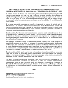 México, DF, a 05 de abril de 2015 PMI COMERCIO