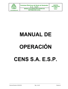MANUAL DE OPERACIÓN CENS S.A. E.S.P.