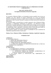 El ministerio público venezolano y el ombudsman estudio