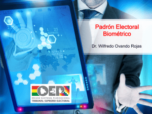 Padrón Electoral Biométrico