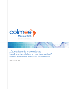 ¿Qué saben de matemáticas los docentes chilenos