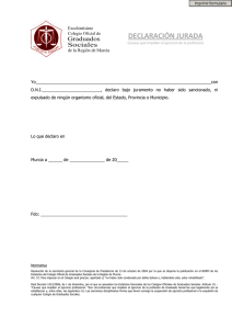 impreso declaración jurada - Colegio Oficial de Graduados Sociales