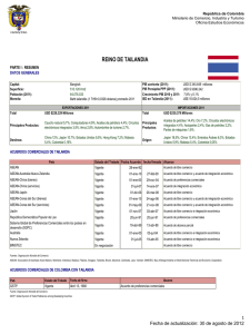 Tailandia - Ministerio de Comercio, Industria y Turismo de Colombia