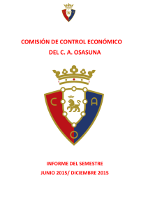 Informe semestral, junio 2015-diciembre 2015
