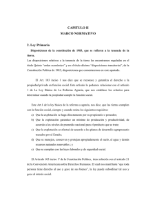 CAPITULO II MARCO NORMATIVO 2. Ley Primaria