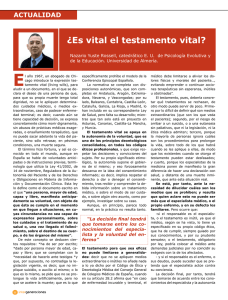 ¿Es vital el testamento vital?