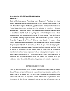 Iniciativa - H. Congreso del Estado de Chihuahua