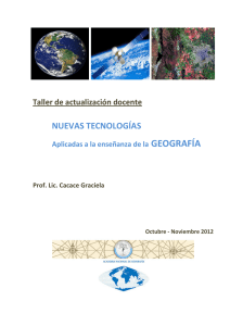 nuevas tecnologías - Sociedad Argentina de Estudios Geográficos