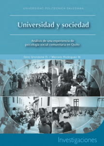 Universidad y sociedad analisis de una experiencia