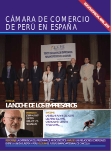 edición especial abril 2006 - Cámara de comercio de Perú en España