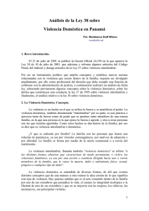 Análisis de la Ley 38 sobre Violencia Doméstica en Panamá