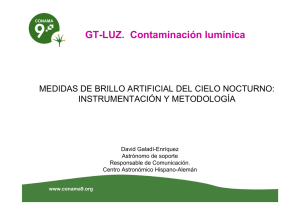 GT-LUZ. Contaminación lumínica