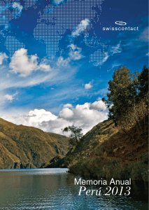 Perú 2013 - Swisscontact