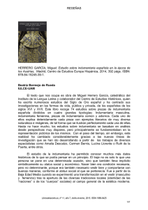 RESEÑAS HERRERO GARCÍA, Miguel: Estudio sobre indumentaria