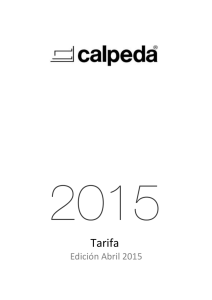 Tarifa - Calpeda