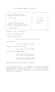 CC-2007-973 Fecha: 22 de enero de 2009 Tribunal de Apelaciones