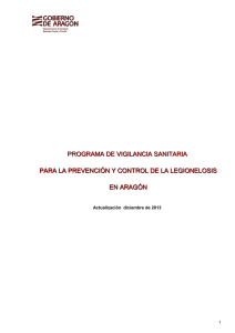 PROGRAMA LEGIONELA. Actualización 2013.