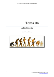 Tema 04, La Prehistoria