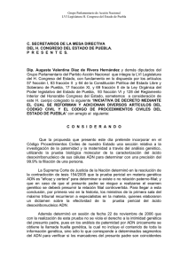 C. SECRETARIOS DE LA MESA DIRECTIVA DEL H. CONGRESO