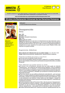 Desaparecido - Amnistia Internacional Catalunya