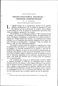 prostatectomía perineal