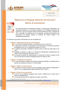 “Negocios en el Paraguay: Elementos del Costo país” Informe de