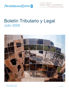 Boletín Tributario y Legal