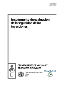 Instrumento de evaluación de la seguridad de las inyecciones