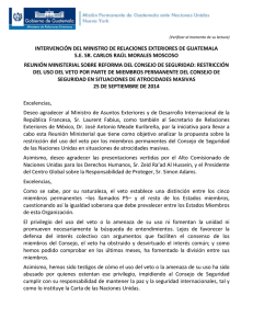 Intervención - Guatemala en las Naciones Unidas
