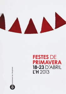 Programa Festes de Primavera 2013