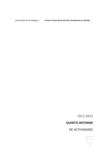 2011-2012 QUINTO INFORME DE ACTIVIDADES